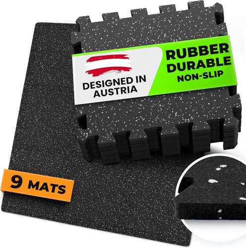 Interlocking rubber floor mat - rubber,